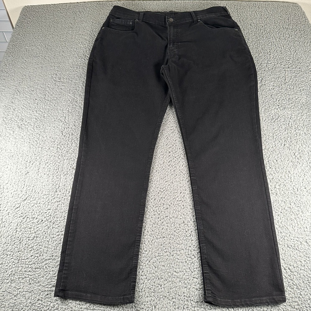 Origin Delta 68 Jeans Mens 38x30 Legit Fit Straight Leg Black Performance Denim